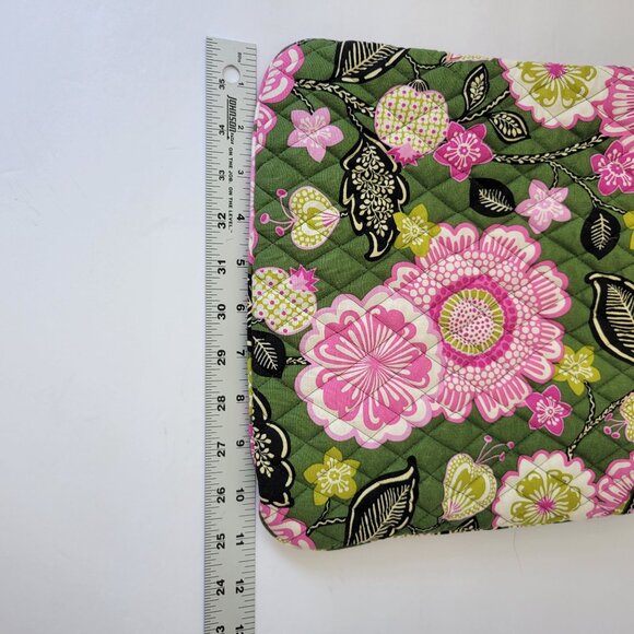 Vera Bradley Quilted Floral Computer Bag With "Olivia Pink" Pattern - Picture 7 of 7
